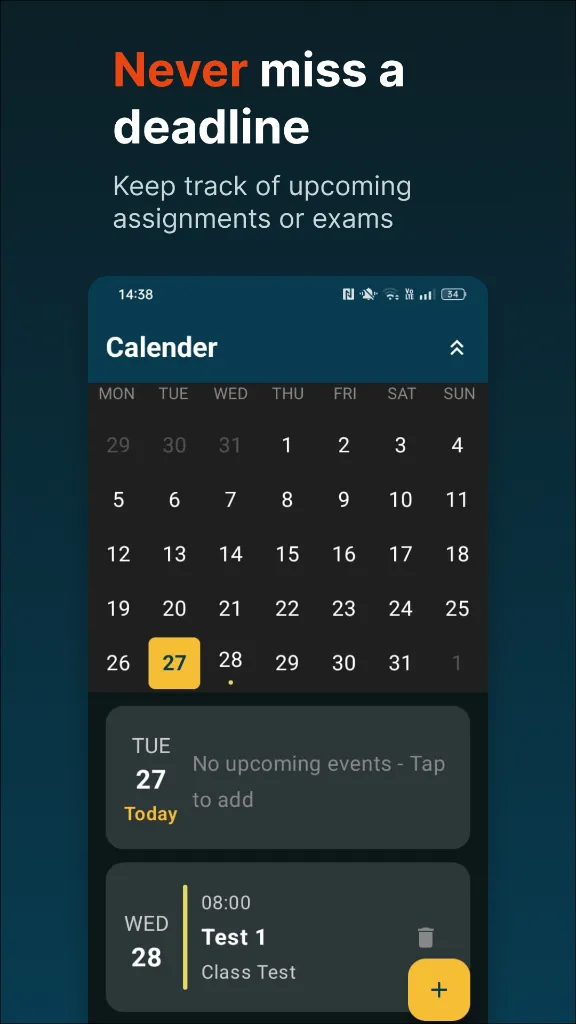 Calendar — Active Grade
