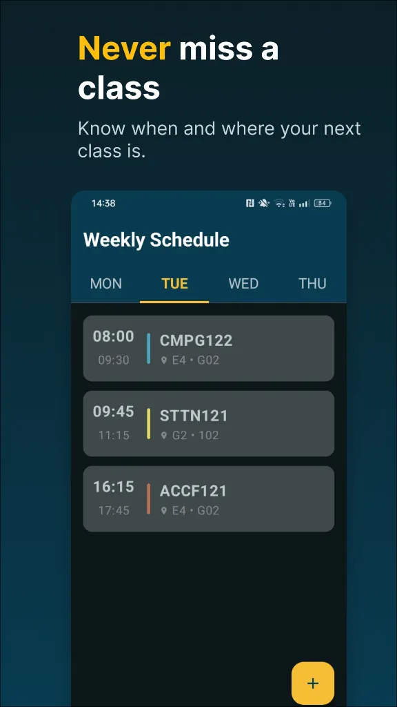 Schedule — Active Grade