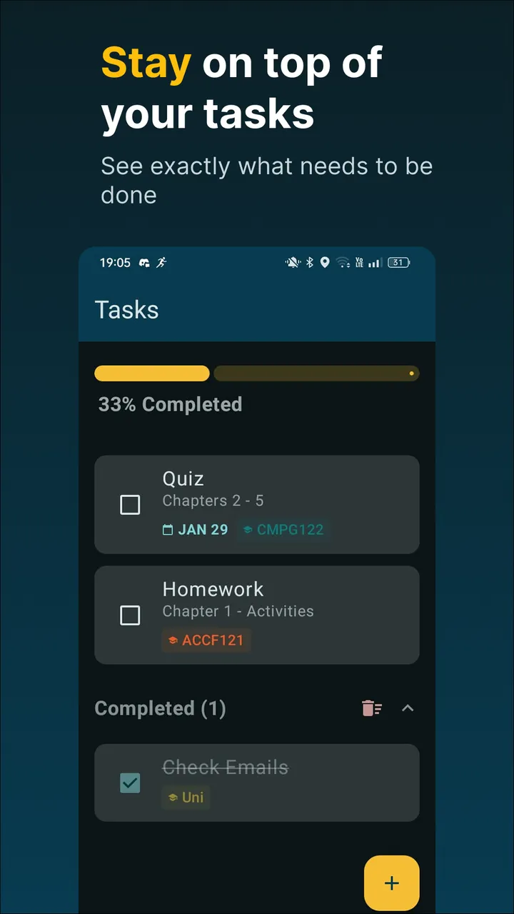 Tasks — Active Grade