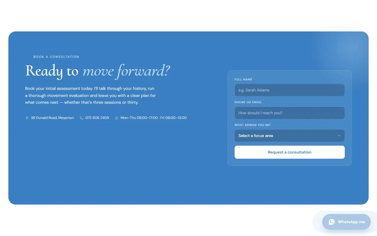 Contact — Karlien Biokineticist