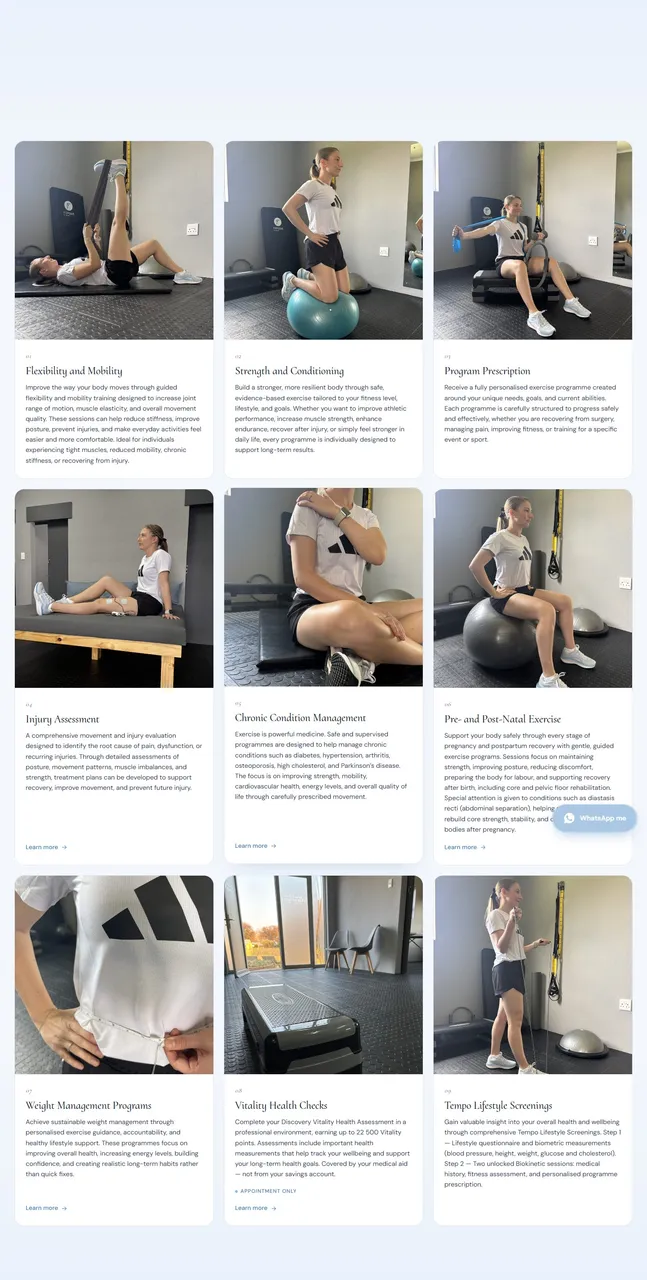 Services — Karlien Biokineticist