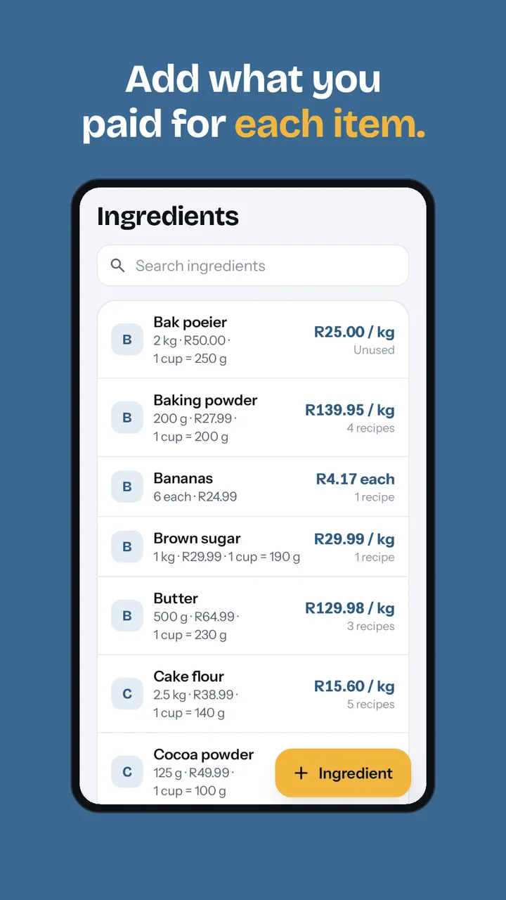 Ingredients — Resepte